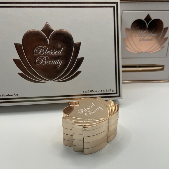 Gold Natural Eyeshadow Palette Set - Blessed Beauty | Gold and Brown Tones | 🆕 - Picture 3 of 10